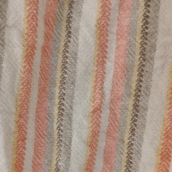 Briggs New York Pink and White Striped High Waist Shorts - Picture 2 of 5